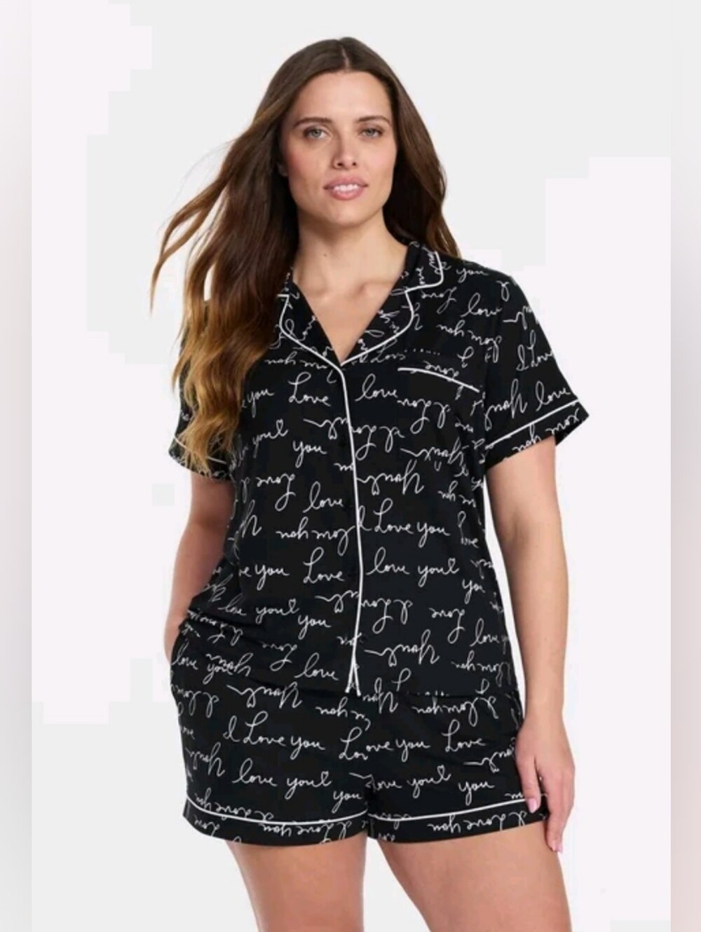 NWT "I Love You" Short-Sleeve Pajamas